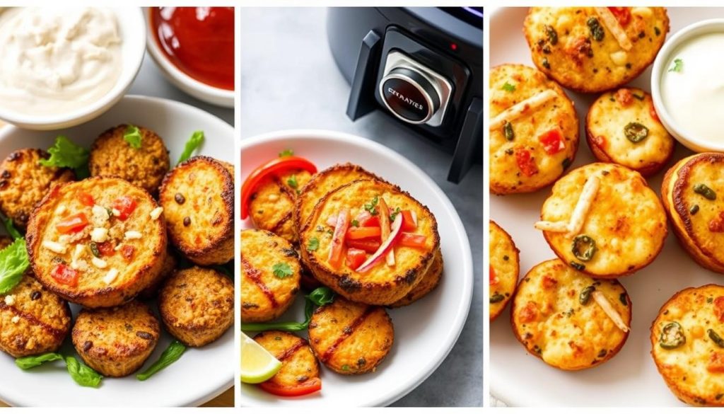 air fryer vegetarian protein snacks