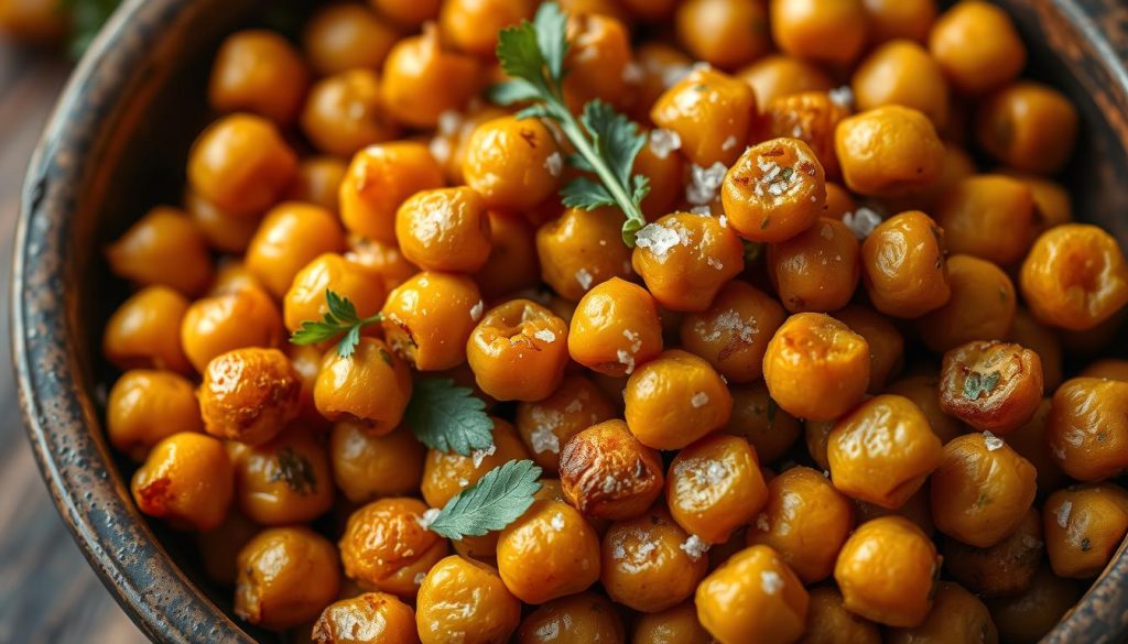 roasted chickpeas protein snack